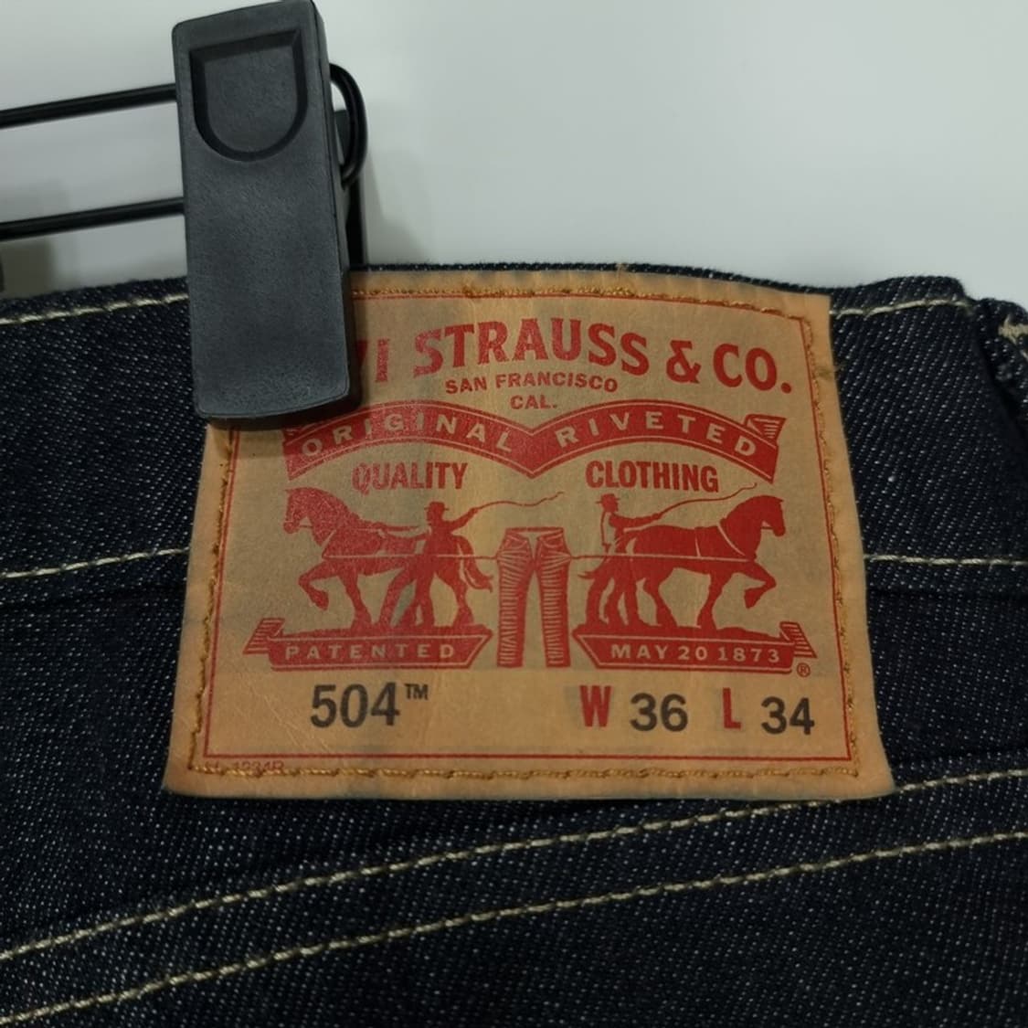 [리바이스] 504 스트레이트 생지 데님 팬츠 청바지 M19454 상품이미지8