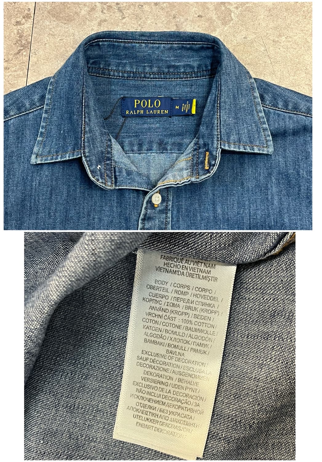 폴로 랄프로렌 데님 셔츠 M #csz2764 상품이미지3