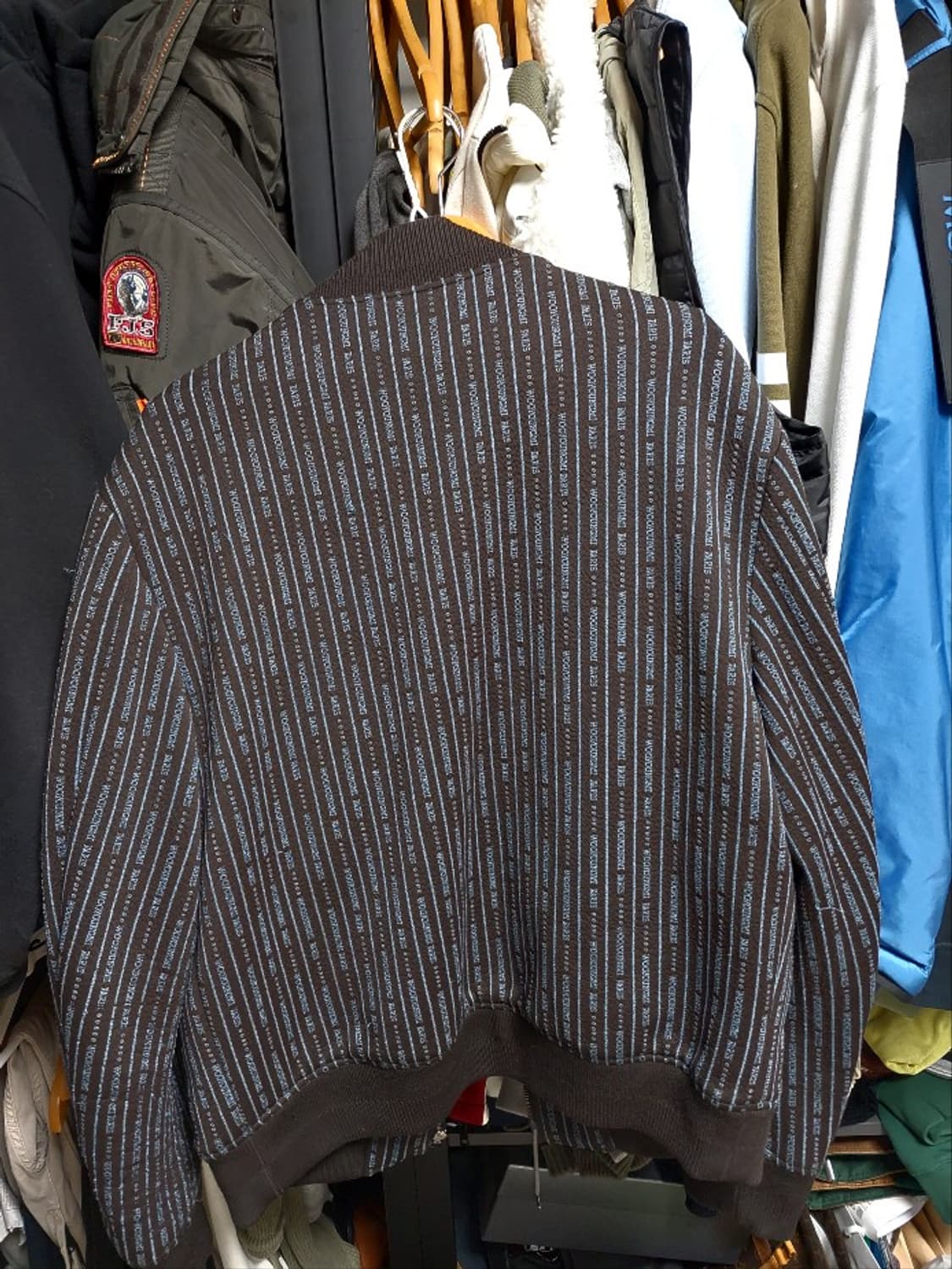 WOOYOUNGMI 올오버 스트라이프 봄버 자켓 50 상품이미지7