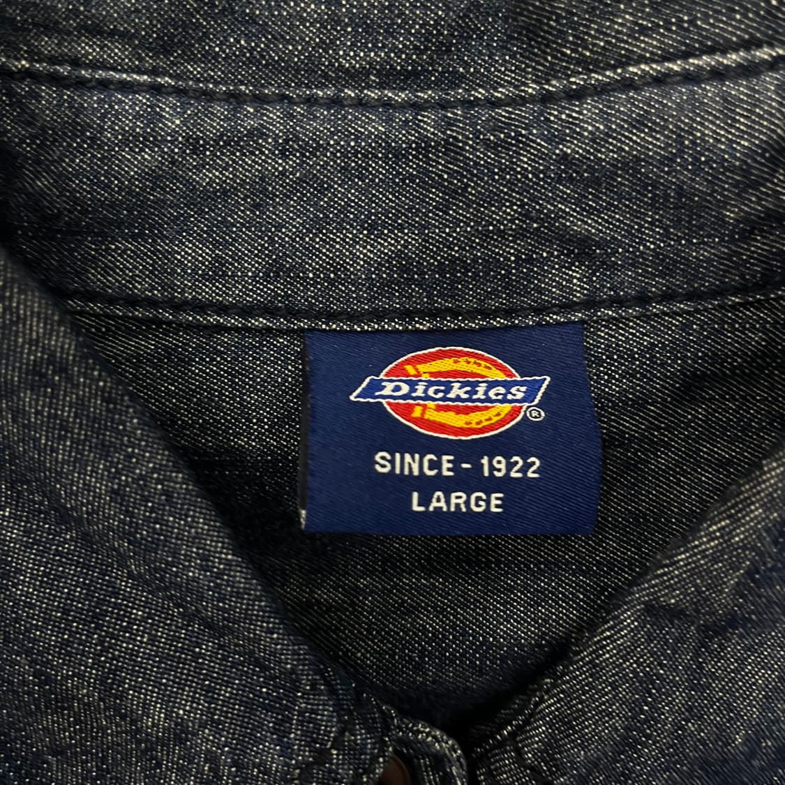 L 디키즈 데님 워싱 웨스턴 셔츠 상품이미지6