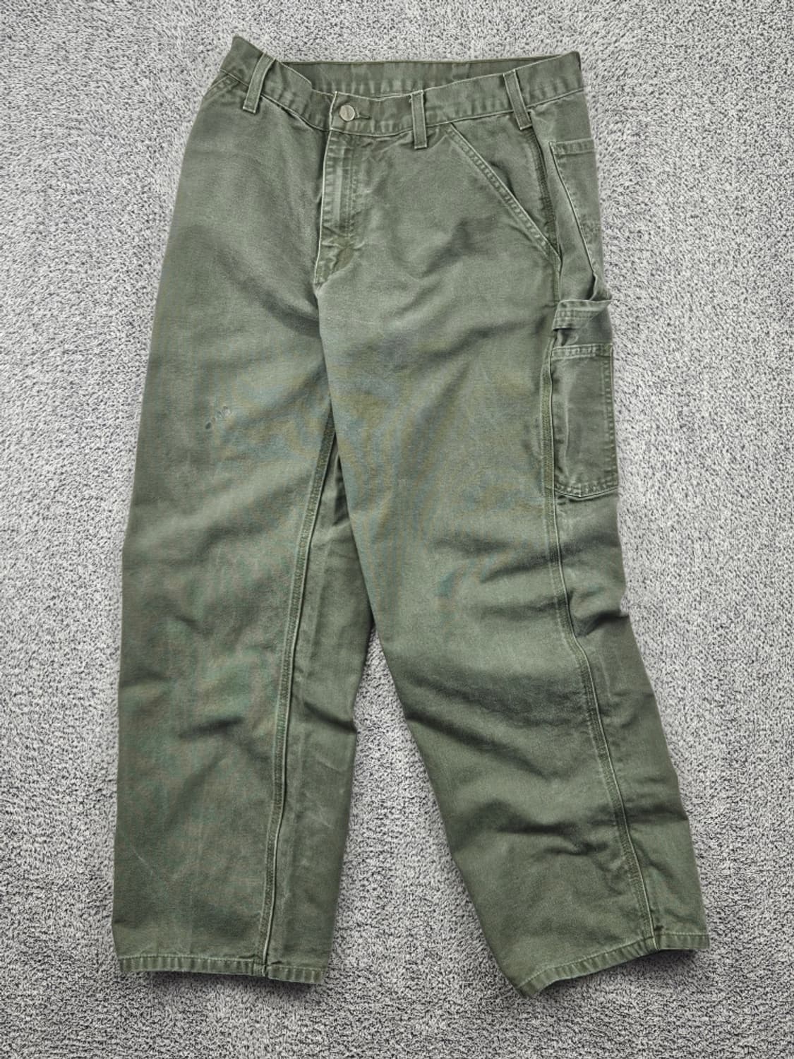 칼하트 덕캔버스 싱글니 카펜터 워크팬츠 ( 33X30 ) / 11734 상품이미지2