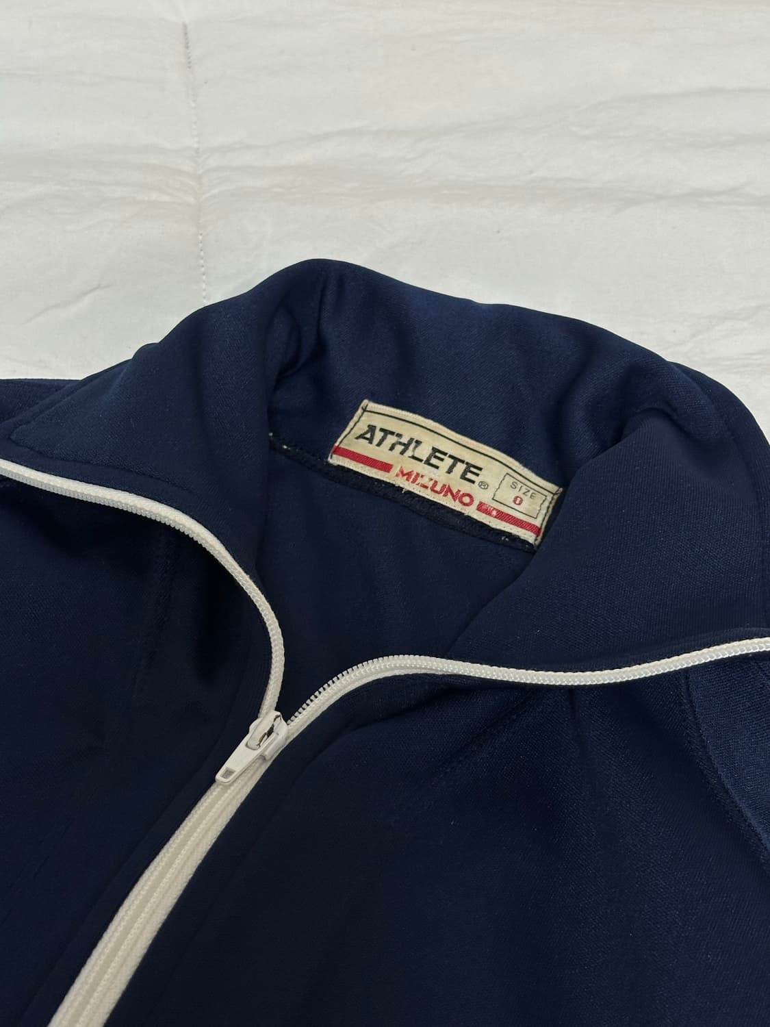 JP 미즈노 네이비 져지 삼선 트랙탑 라지 상품이미지4