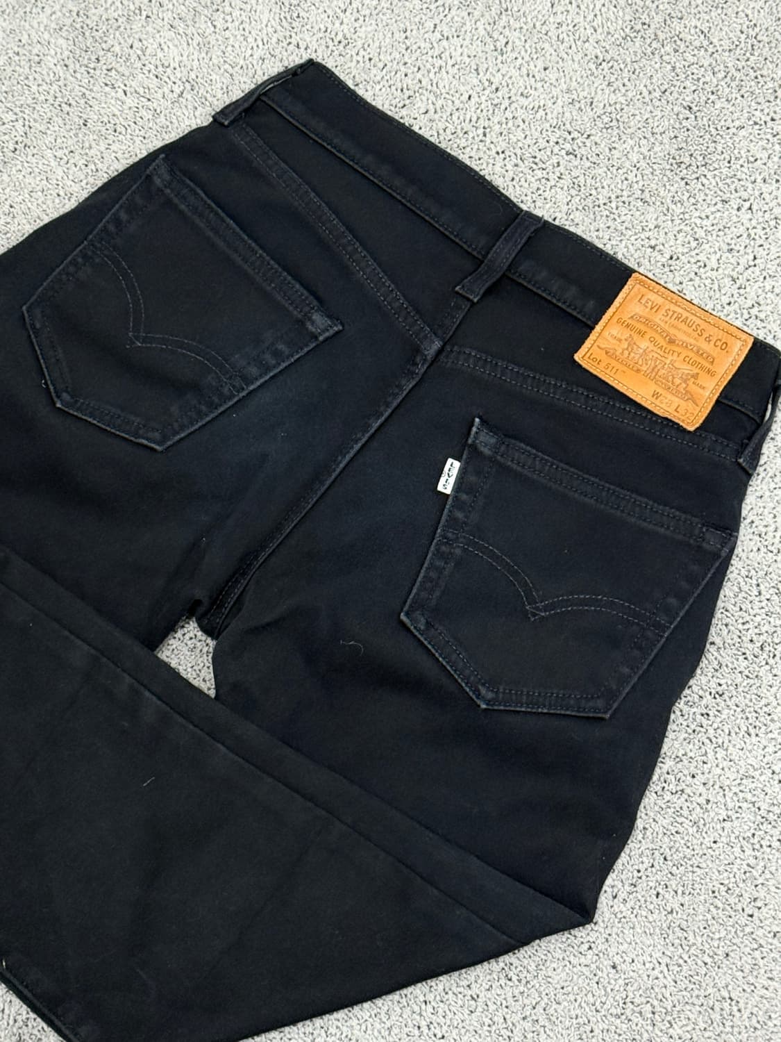 (28/32) 리바이스 프리미엄 511 블랙 코튼 기모 팬츠 상품이미지3