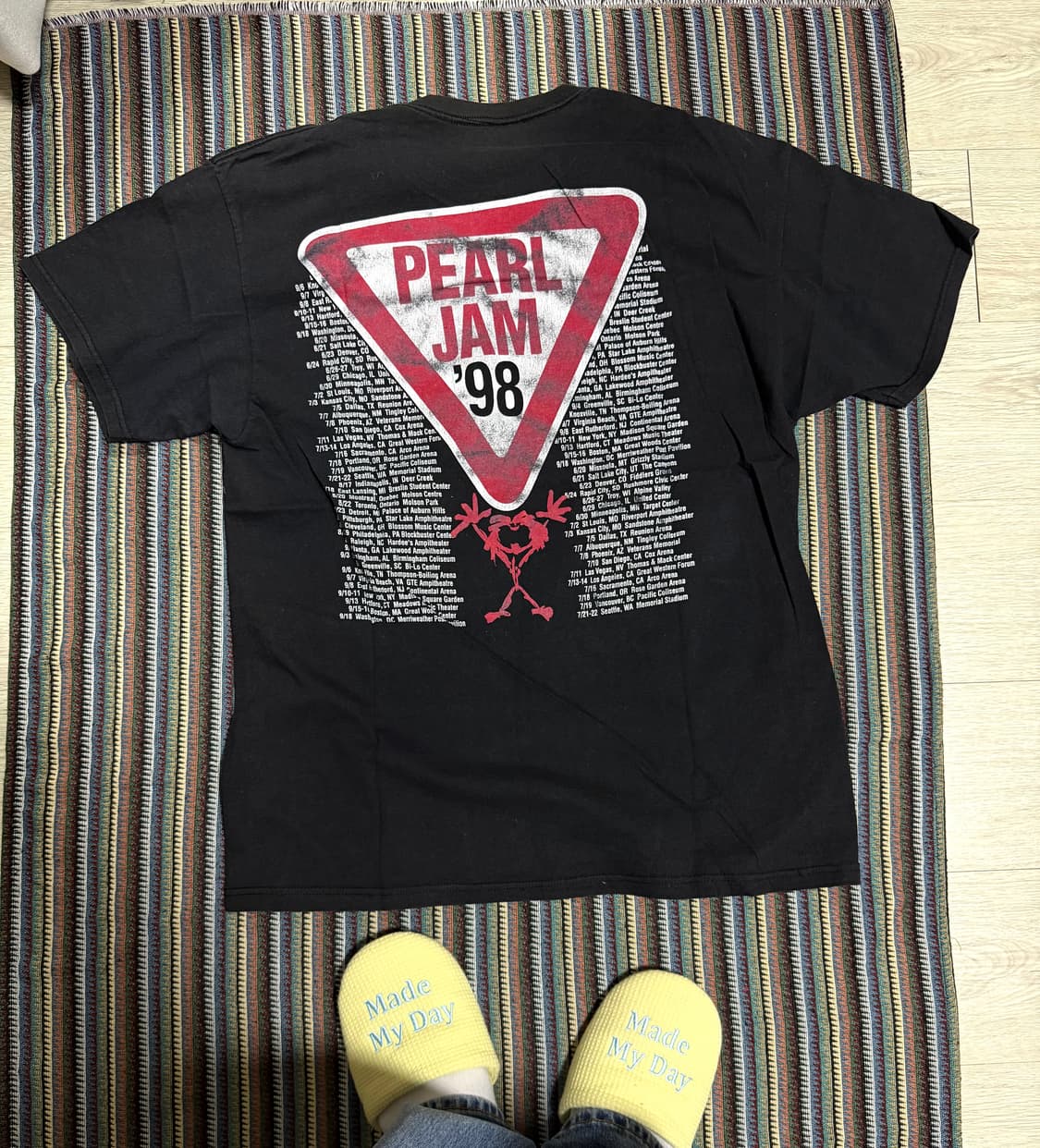 90s 펄 잼 반팔 티셔츠 상품이미지4