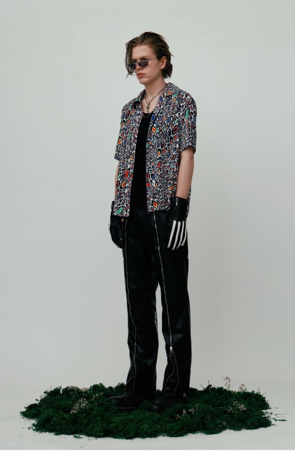 에씰미 비건 레더 와이드 팬츠 상품이미지1