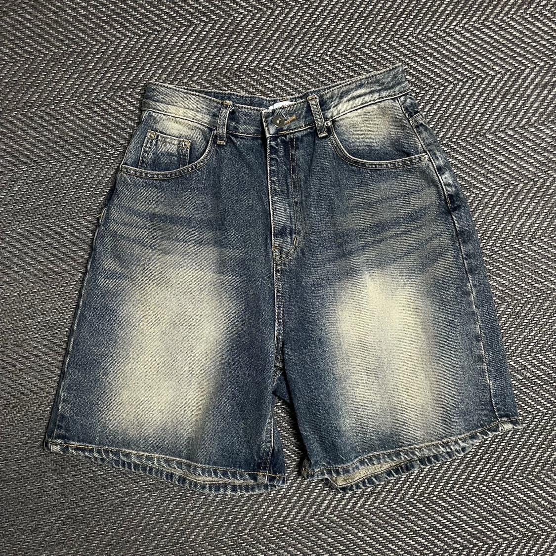 JJIM 빈티지 워싱 데님 버뮤다 팬츠y 5128 상품이미지2