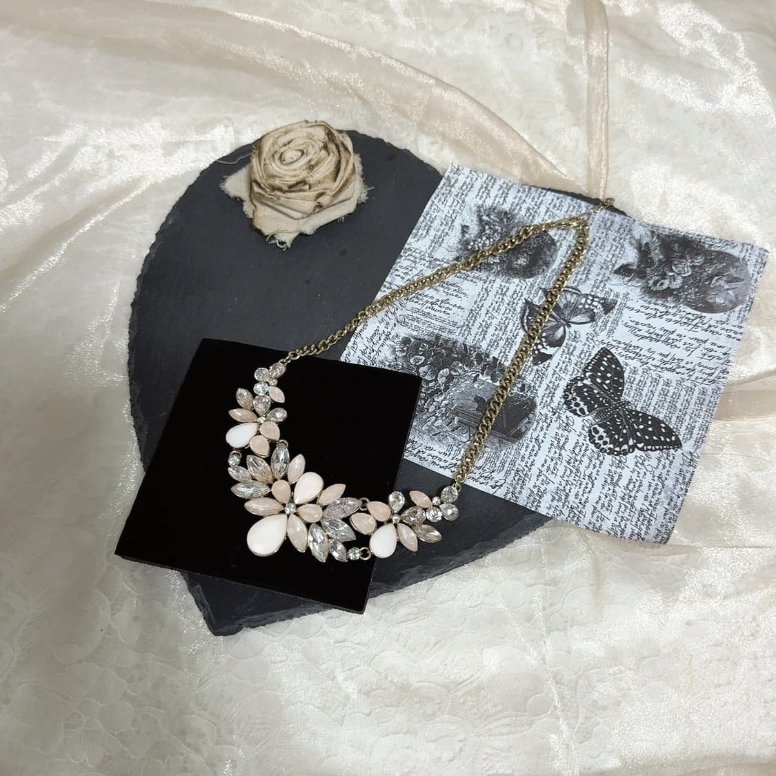 빈티지 벛꽃 오리엔탈 쿠바체인 목걸이 상품이미지2