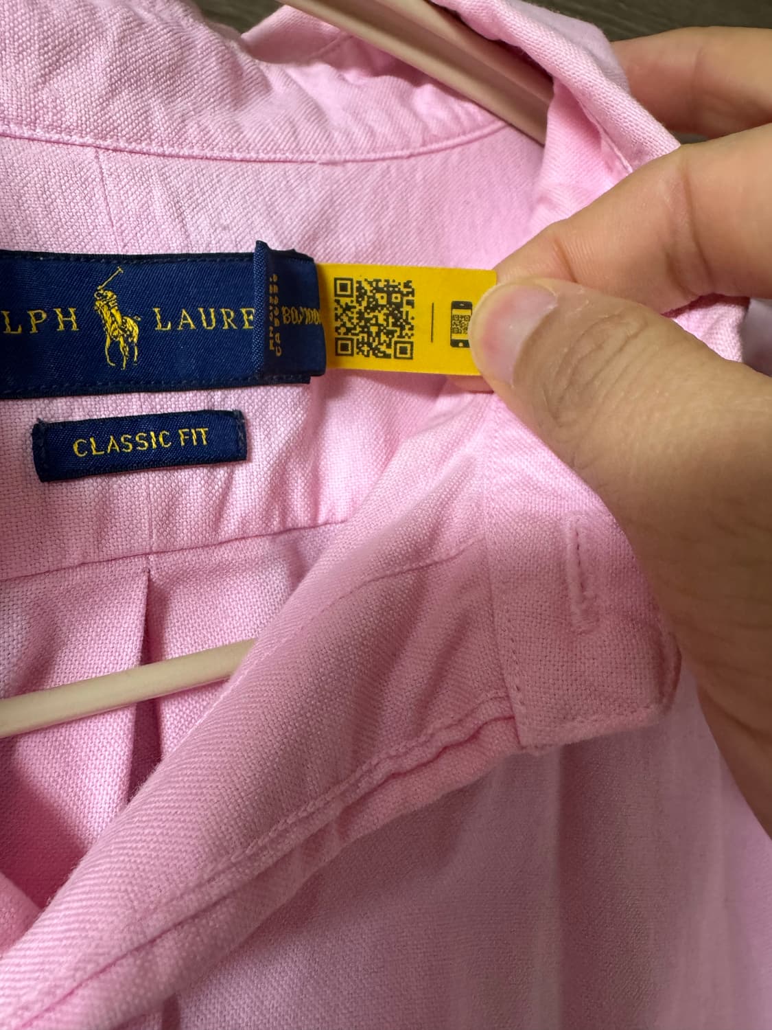 폴로옥스포드셔츠 클래식핏 핑크 L 상품이미지2