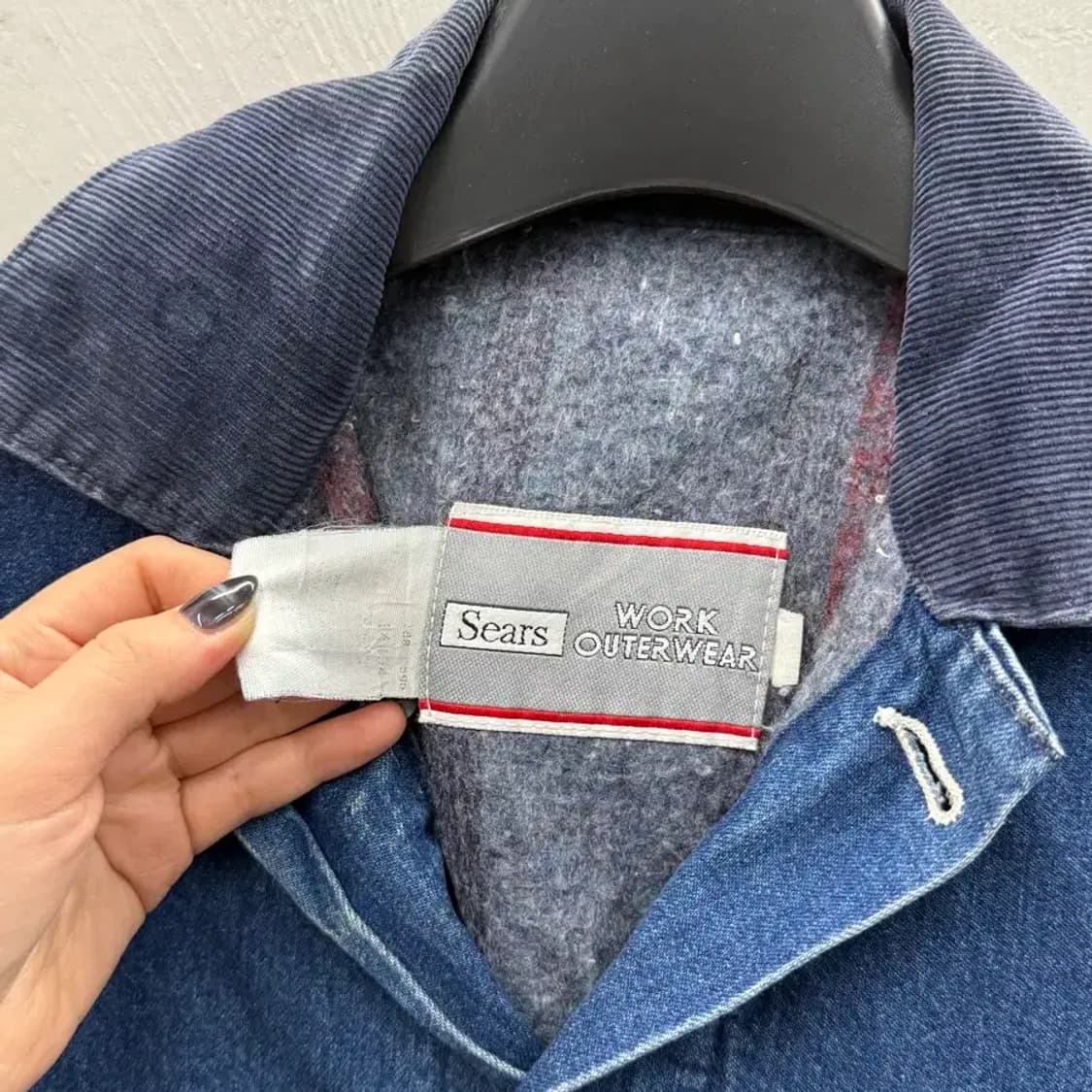 60s Vintage Sears 데님 워크 웨어 자켓 상품이미지3
