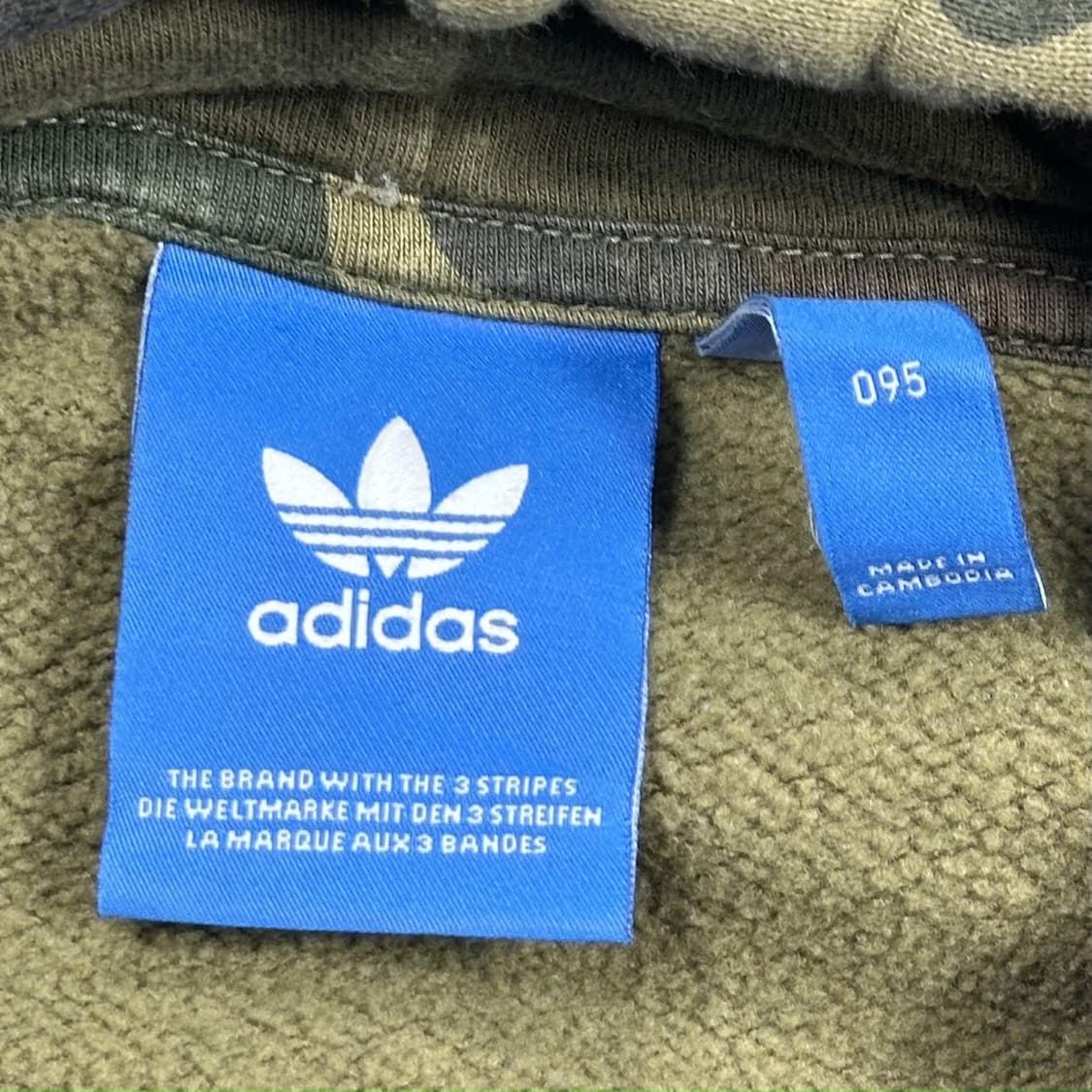 아디다스 트레포일 카모 밀리터리 후드티 (M) 상품이미지6