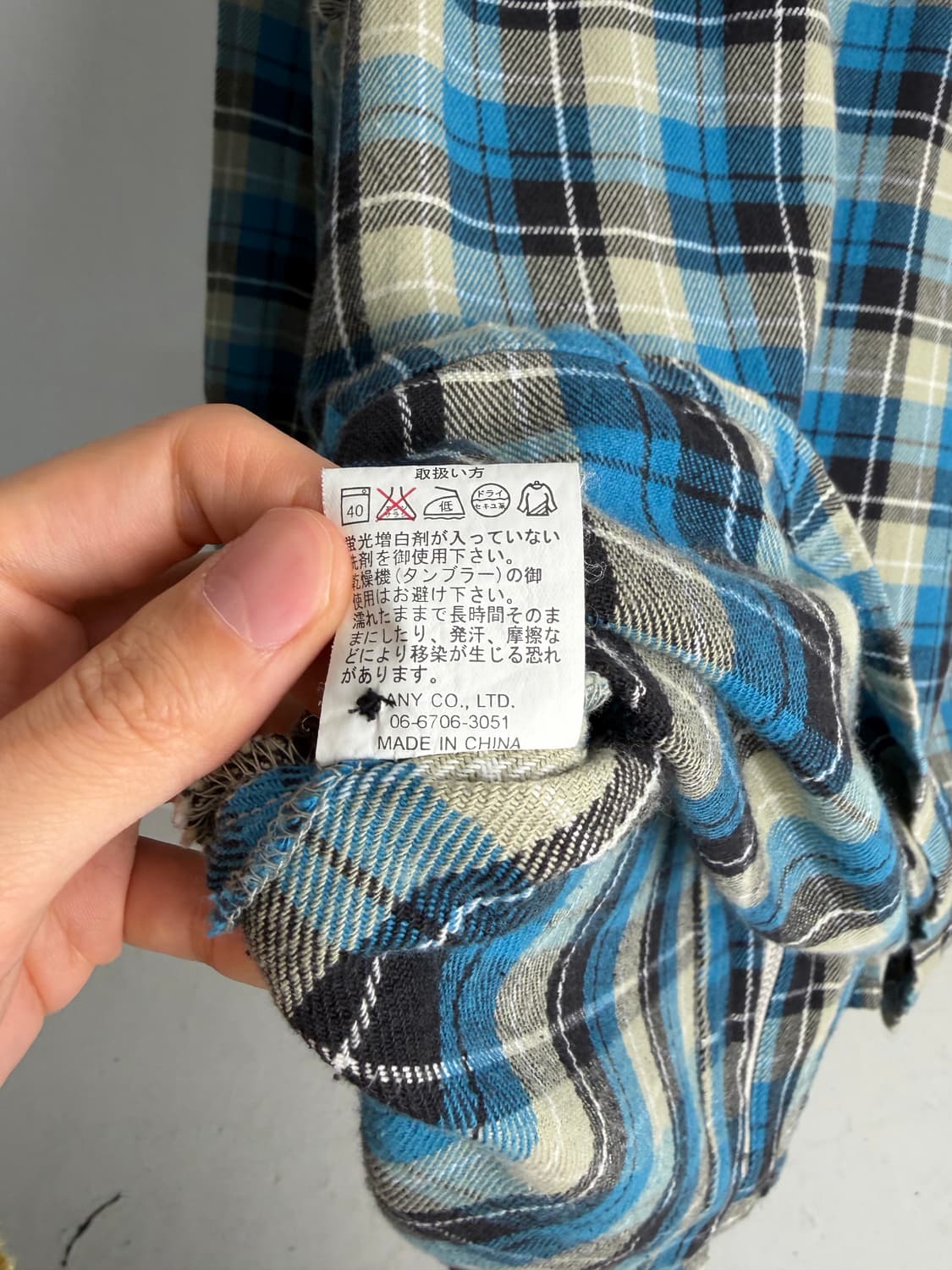 90s Lucky Store 플란넬 셔츠 자켓 상품이미지6