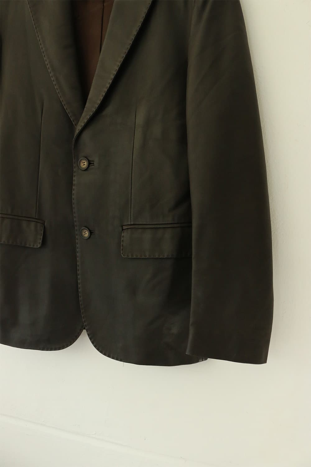 브라운 레더 블레이저  상품이미지5