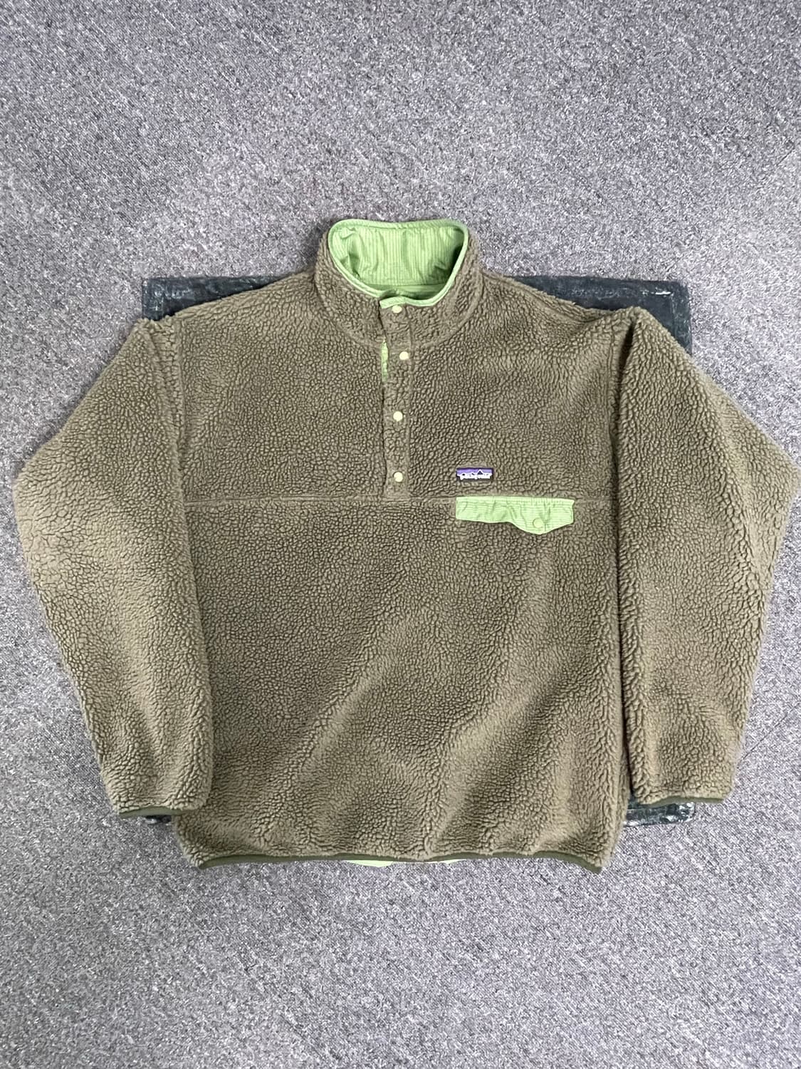 [L] 파타고니아 빈티지 글리세이드 스냅티 카키/그린 상품이미지1