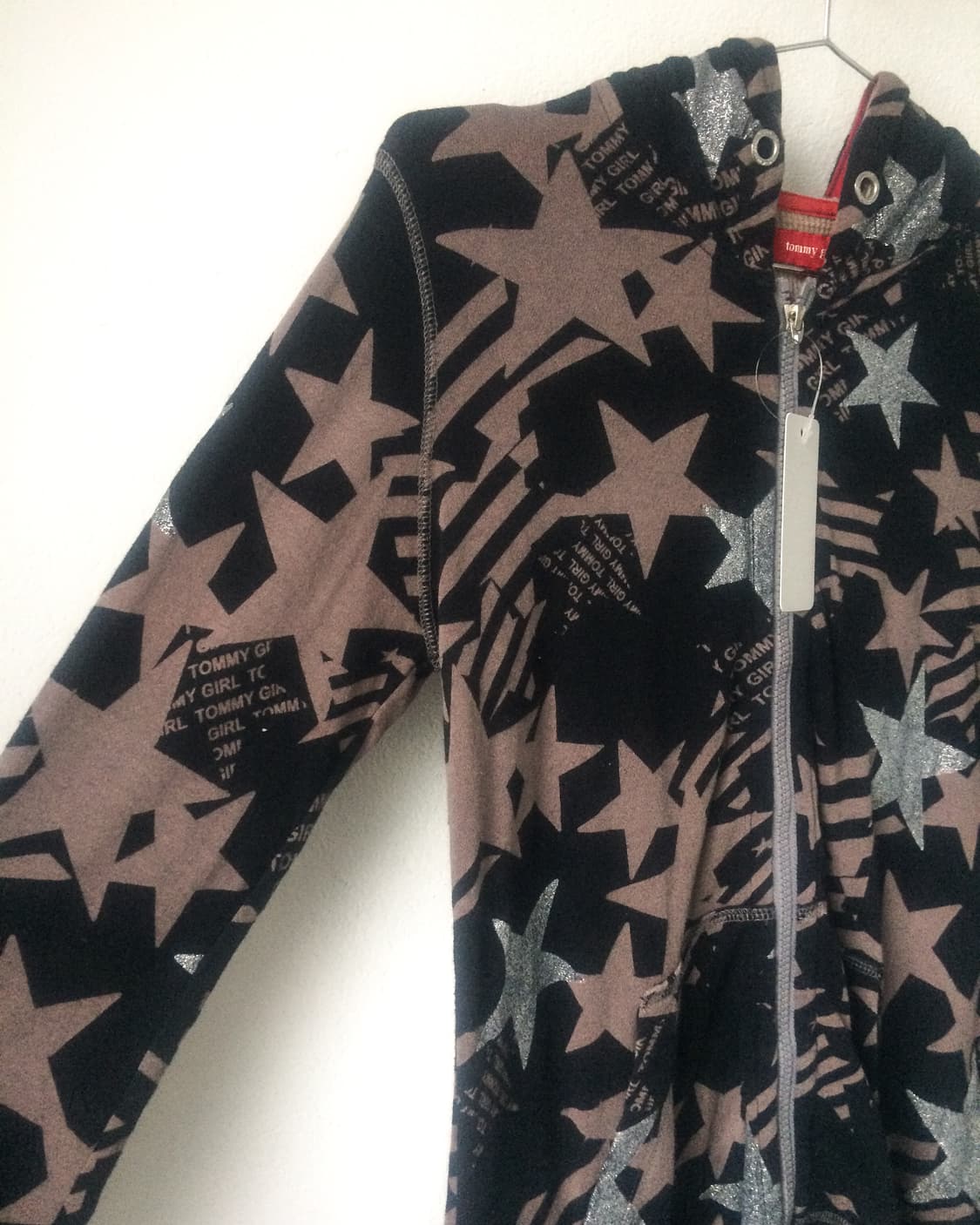 Tommy girl star pattern hood zip up 상품이미지4