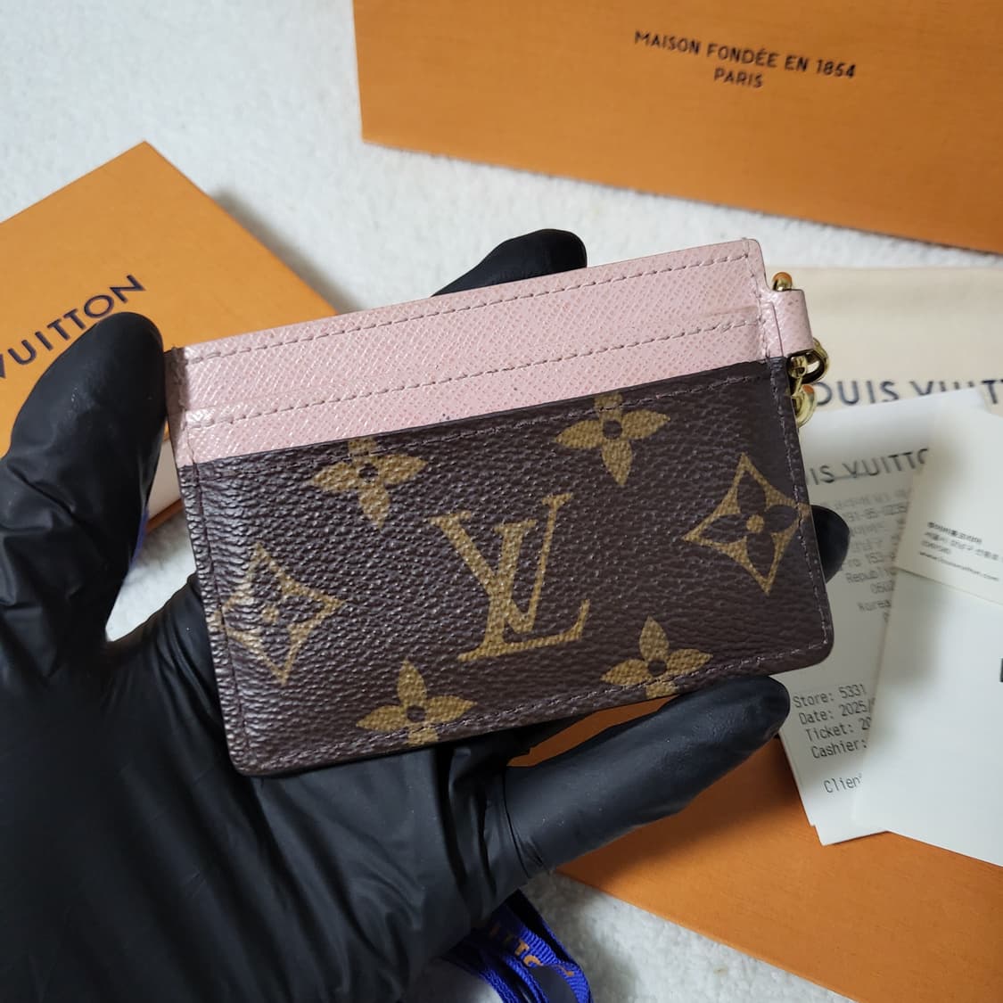 [영수증/풀구성] 루이비통 모노그램 LV 참 카드홀더 카드지갑 상품이미지3
