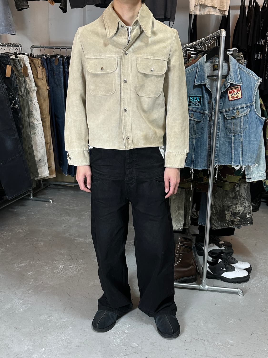 80's 시어스 스웨이드 웨스턴 자켓 빈티지 레더 자켓 상품이미지10