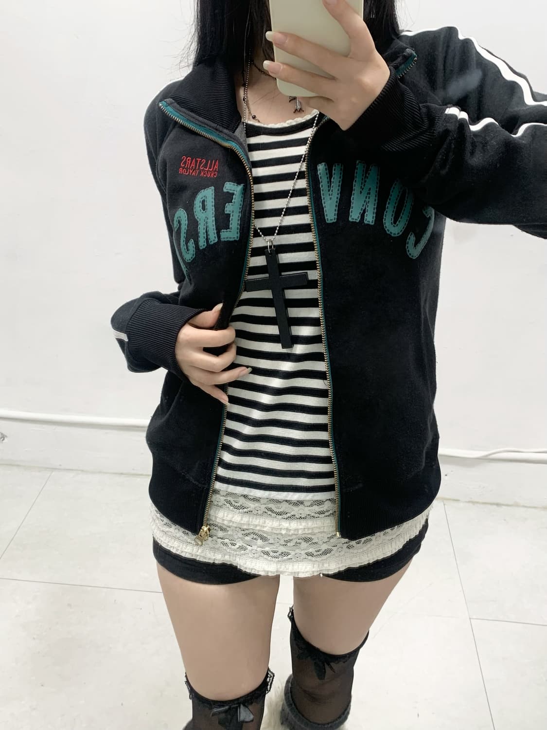 [CONVERSE] 컨버스 올스타 y2k 코튼 집업 상품이미지4