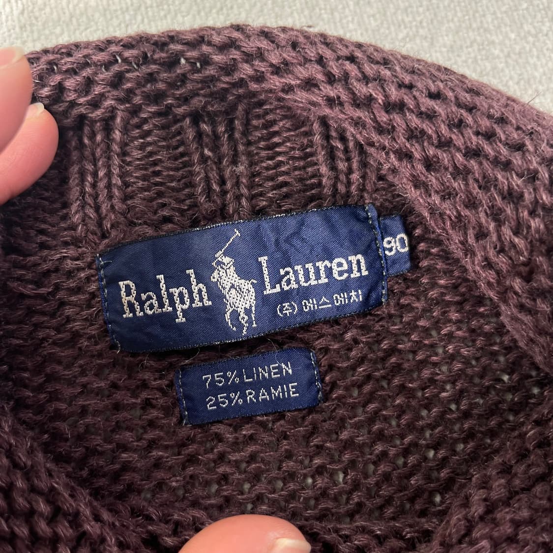 100 폴로랄프로렌 80s 주 에스에치 터틀넥 니트 상품이미지2