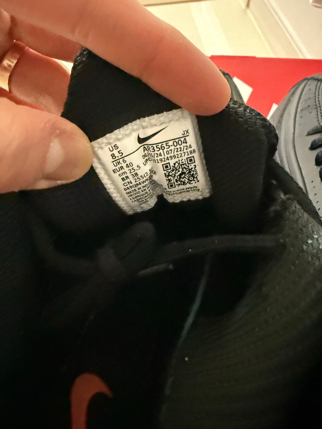 나이키샥스R4 블랙 255 상품이미지3