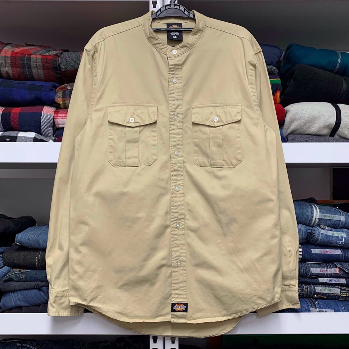 [XL] 디키즈 만다린칼라 헤비코튼 워크셔츠 상품이미지2