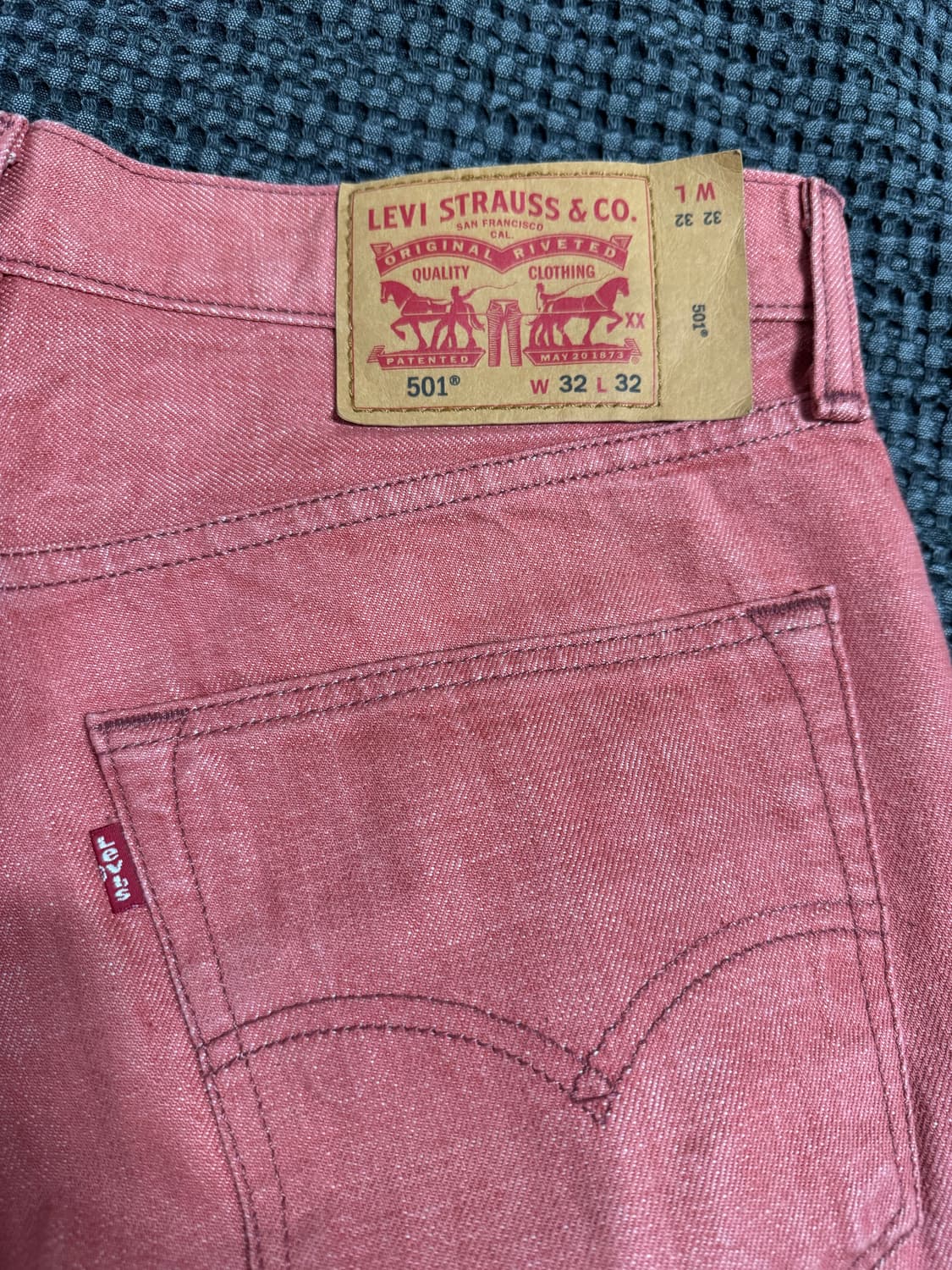 화이트 오크 콘밀 데님 리바이스 501 / 32x 32 상품이미지6