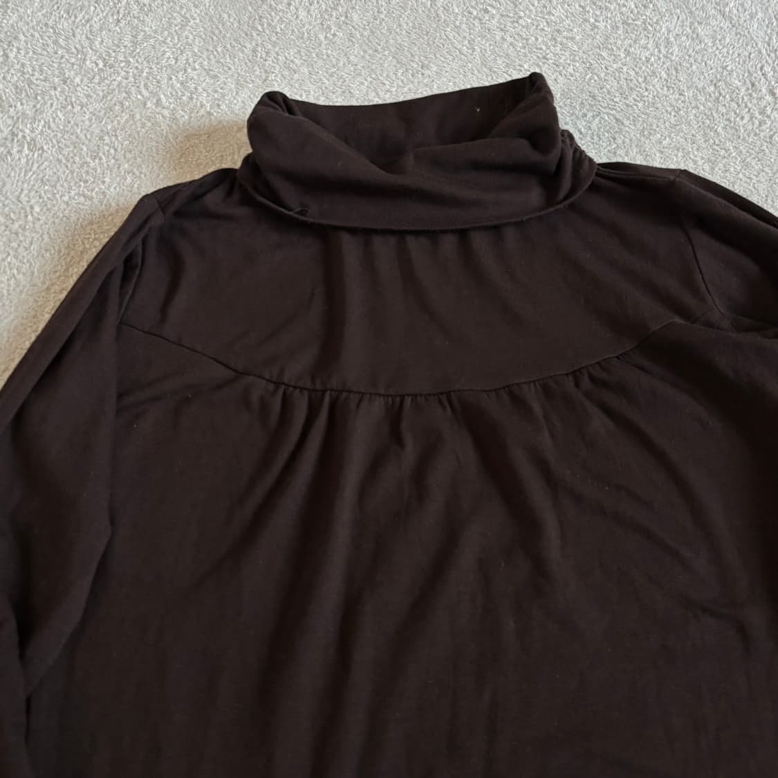 일본빈티지 브라운 하단 레이스 이너 탑 상품이미지3