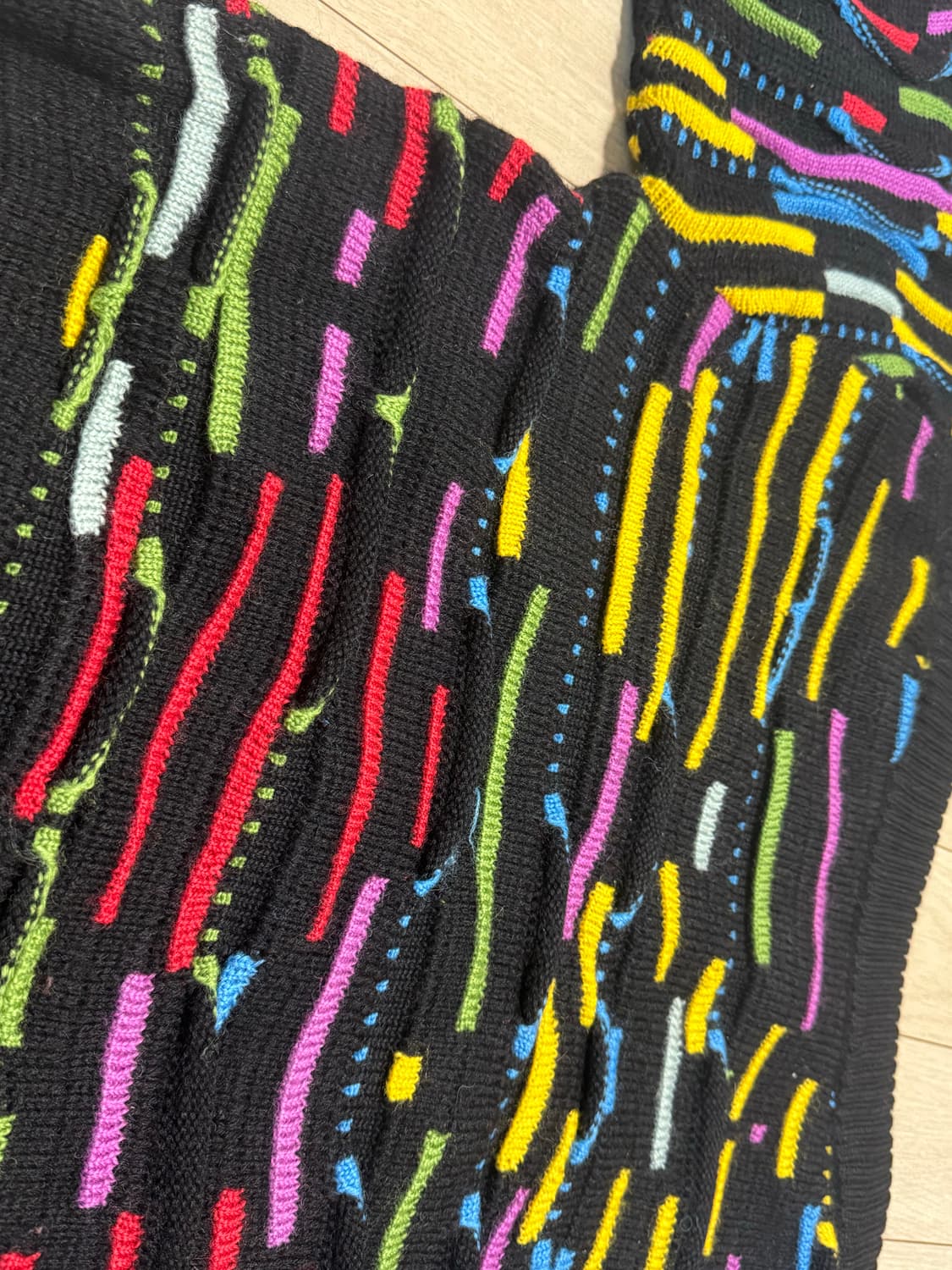 90s 울100% 3D케이블 니트 상품이미지2