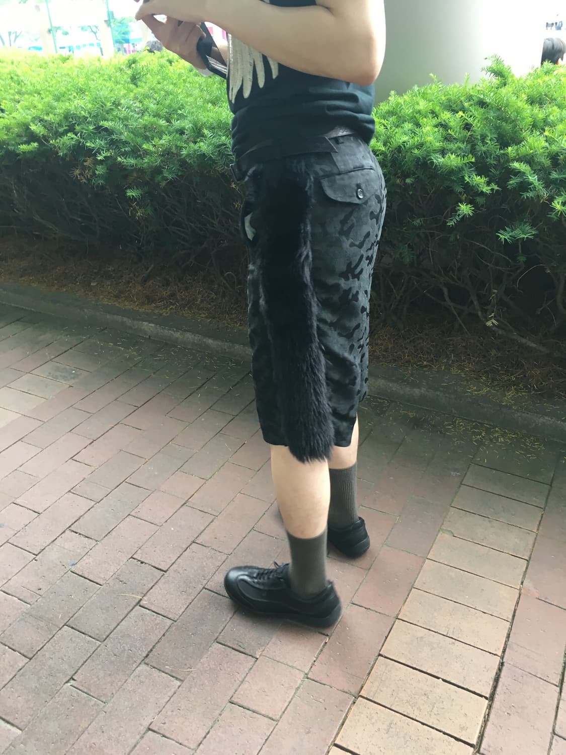 꼼데가르송 옴므 플러스 카모 퍼 쇼츠 상품이미지2