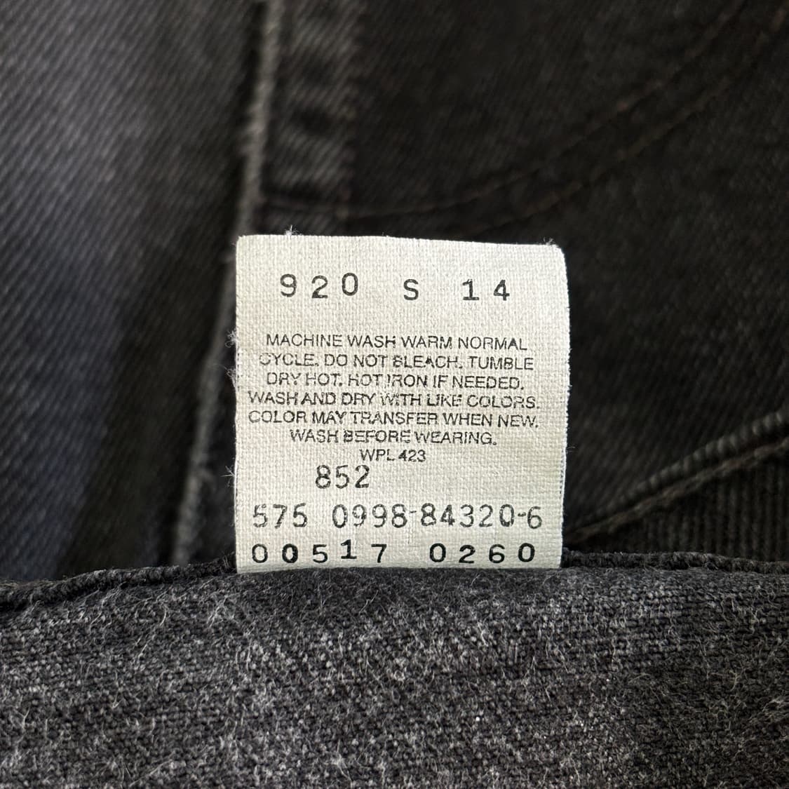 90s 빈티지 리바이스 517 블랙 허리40cm 상품이미지8