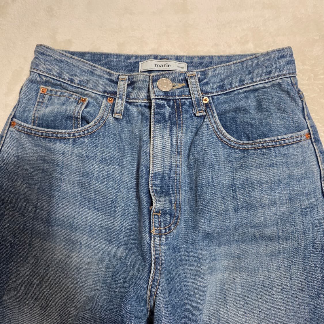 (S)여성 marie 하이웨스트 데님 팬츠 상품이미지2