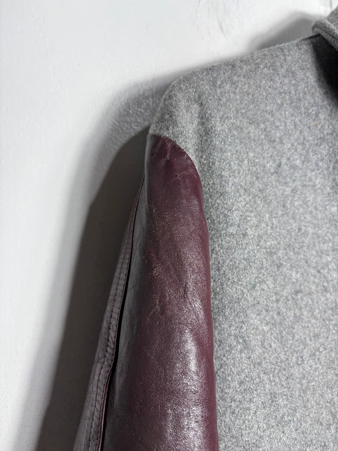 Symax 캐나다 울 가죽 바시티 자켓 상품이미지7