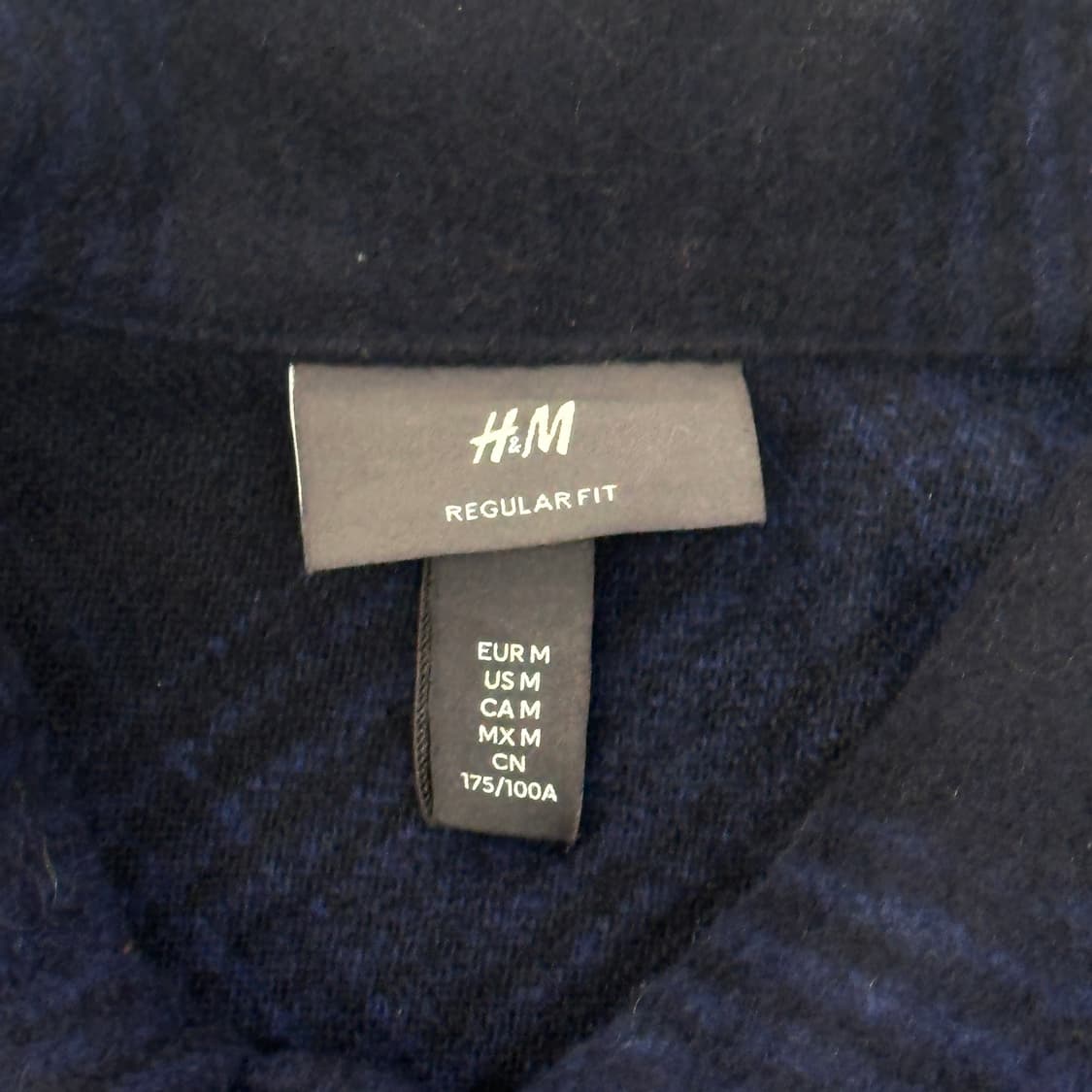 재팬 H&M 블루 깅엄 체크 모직 오버핏 레귤러핏 셔츠 아메카지 스트릿  상품이미지4