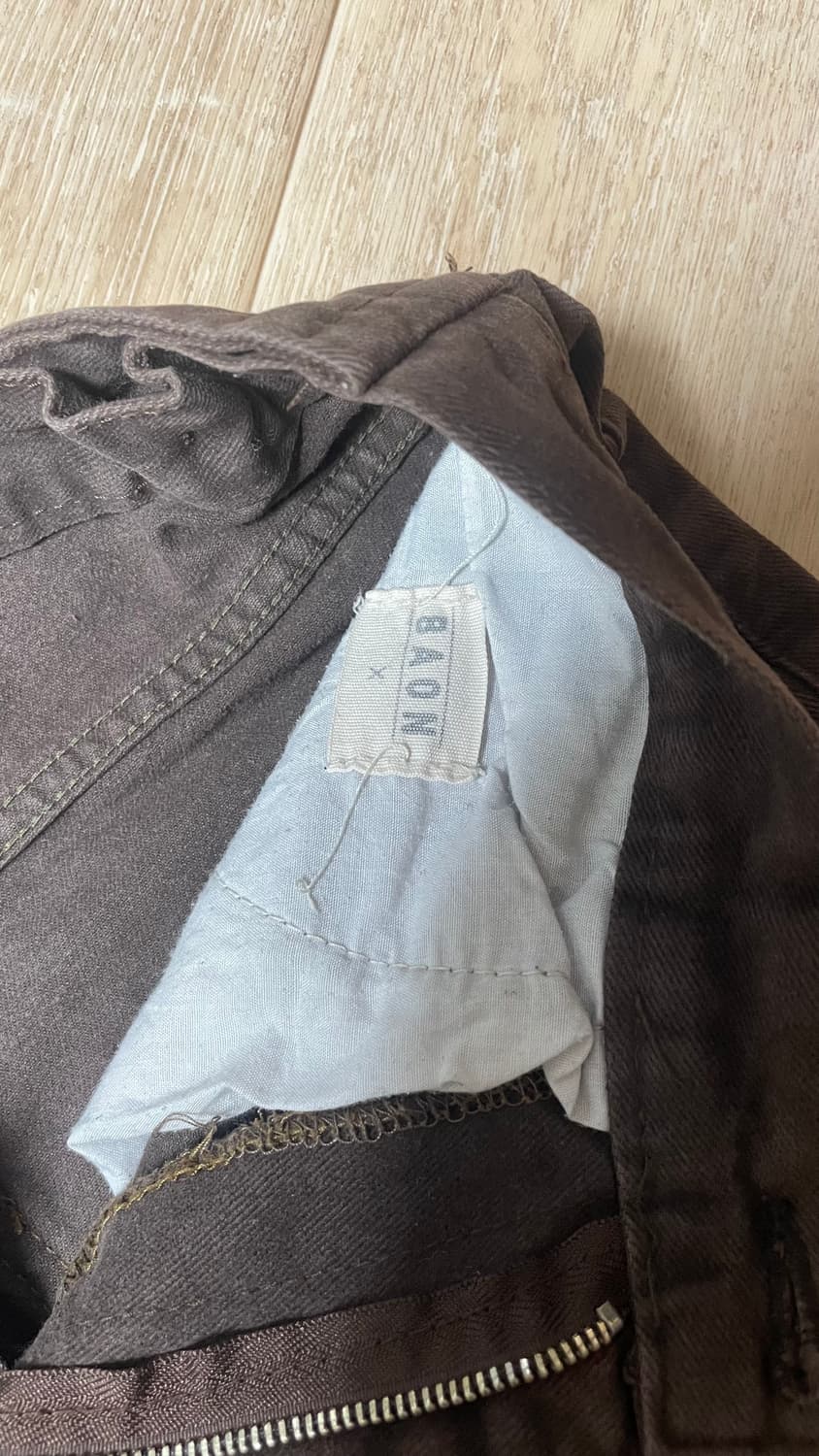 [바온] 갈색 레귤러 스트레이트핏 바지 상품이미지2