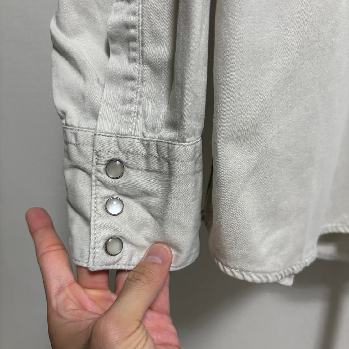 리 Lot 0450 웨스턴 셔츠 / 베이지, L 상품이미지6