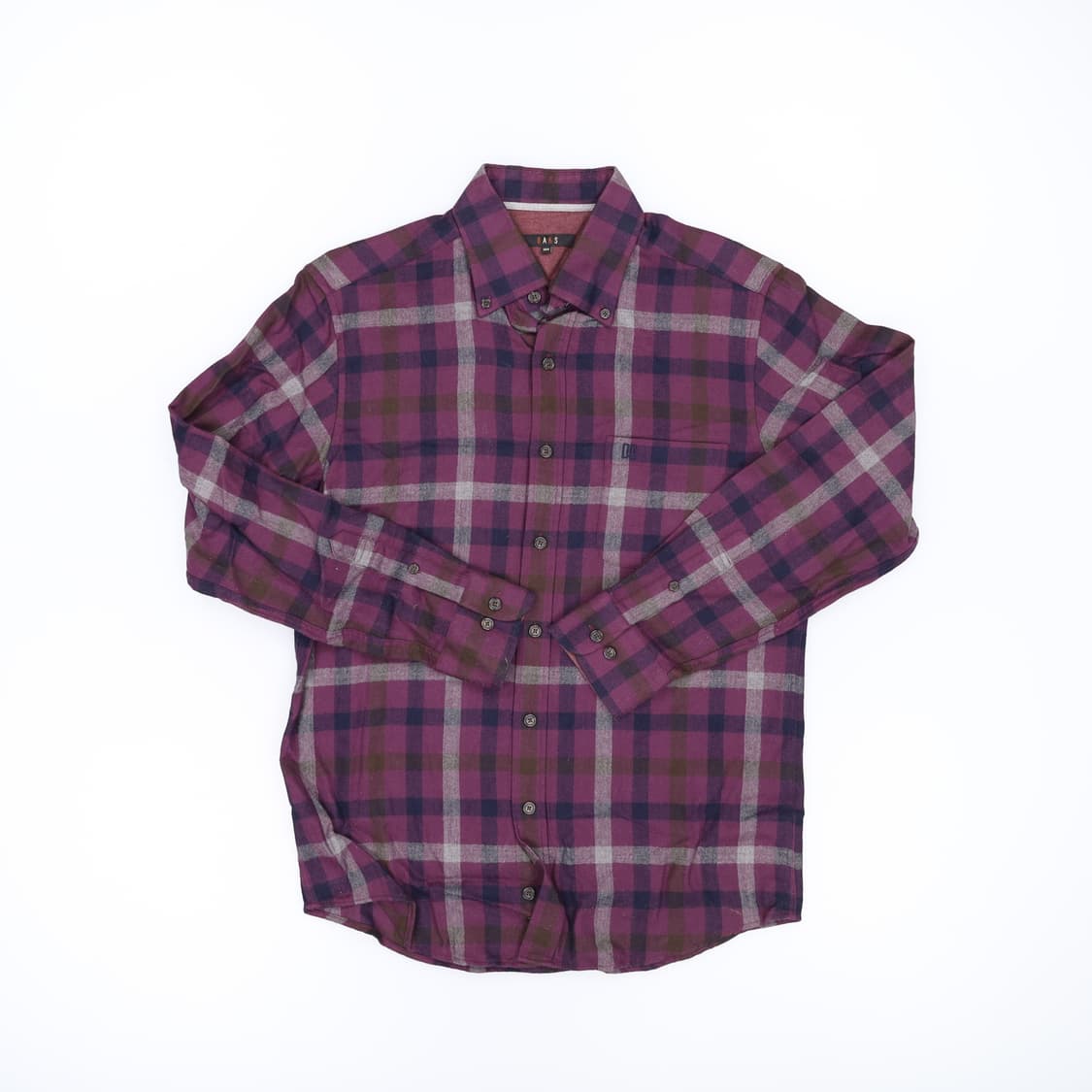 [100] 닥스 퍼플 체크 셔츠 남방 0108J 상품이미지2