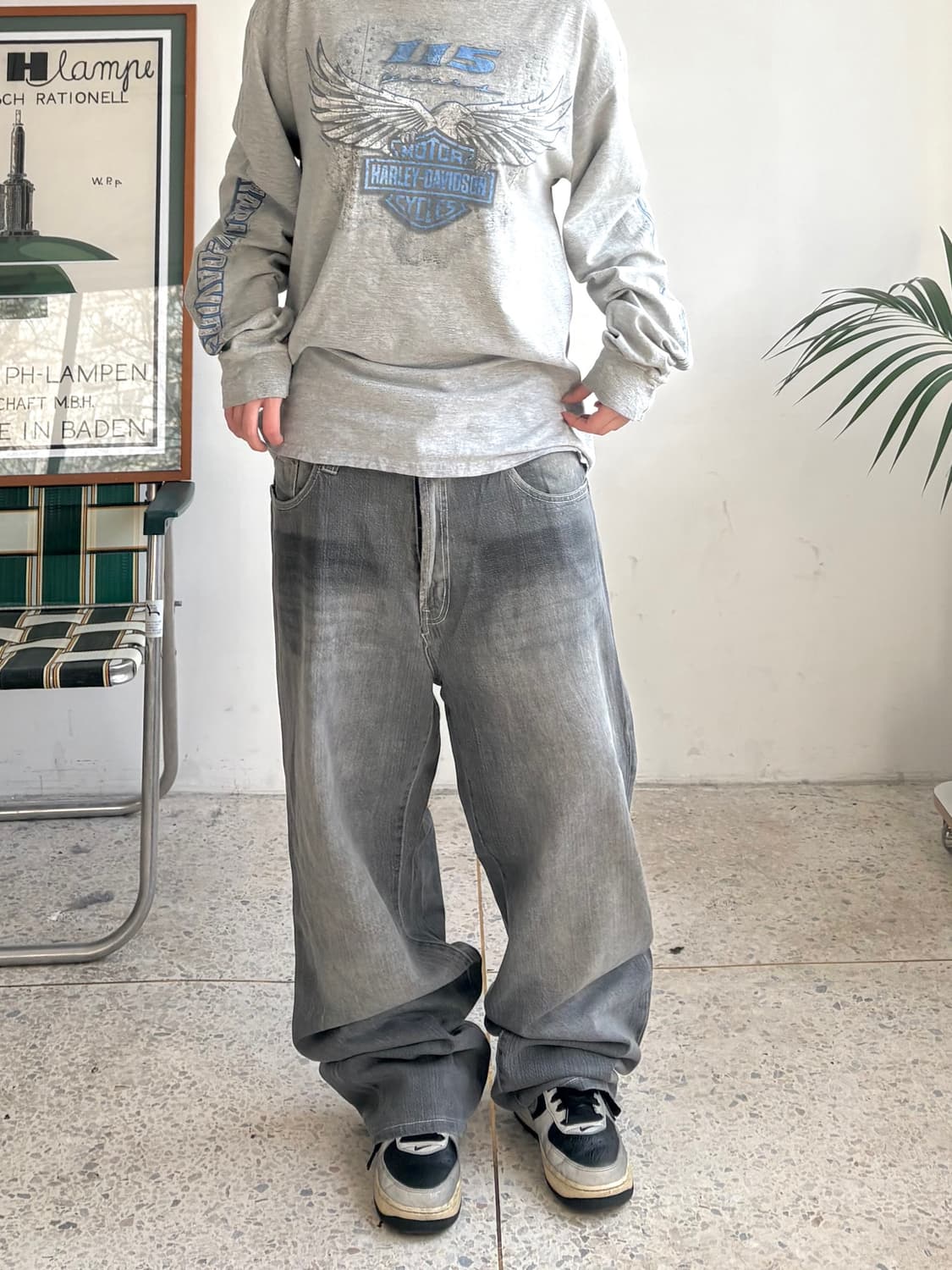 90s’빈티지 자수 힙합팬츠 상품이미지3