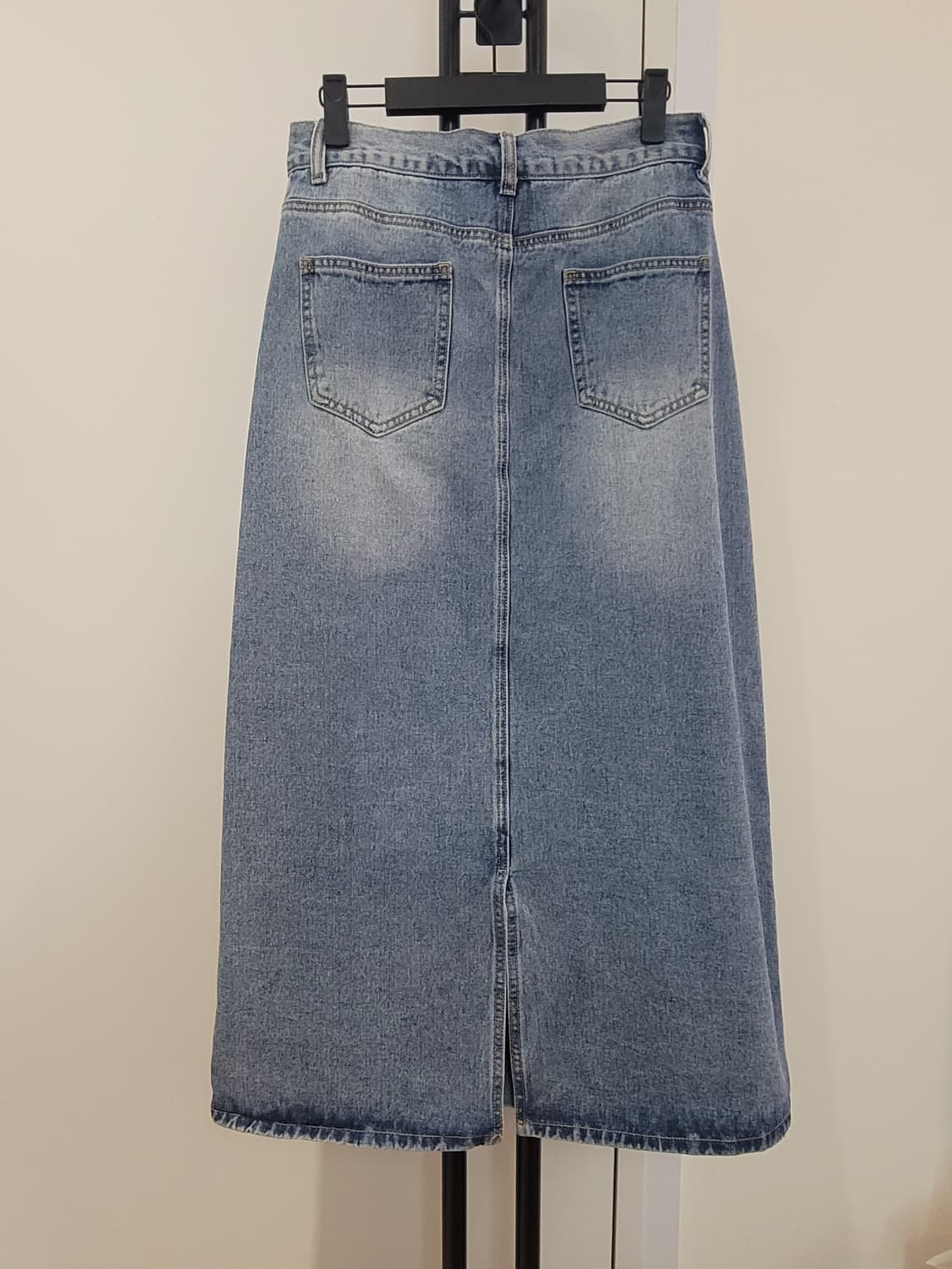 샵사이다 패치워크 데님 롱스커트 청치마 M사이즈 66사이즈 상품이미지5