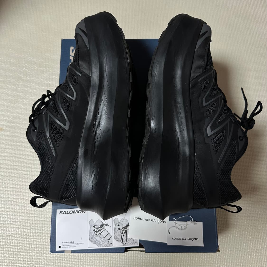 살로몬 x 꼼데 가르송 XT-6 익스팬스 플랫폼 블랙 255 상품이미지5