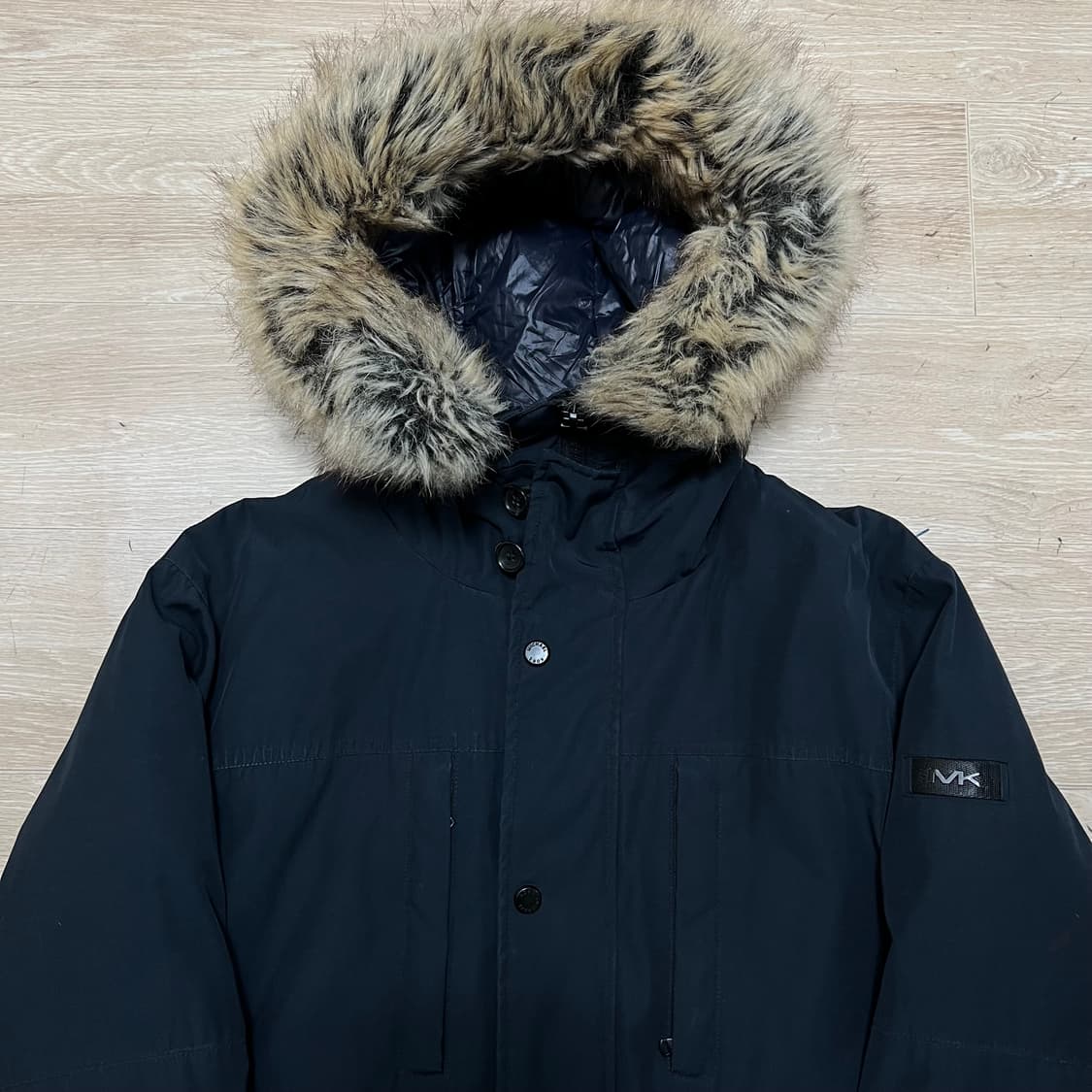 마이클코어스 퍼후드 포켓 야상패딩 점퍼 [네이비] L/100 상품이미지2