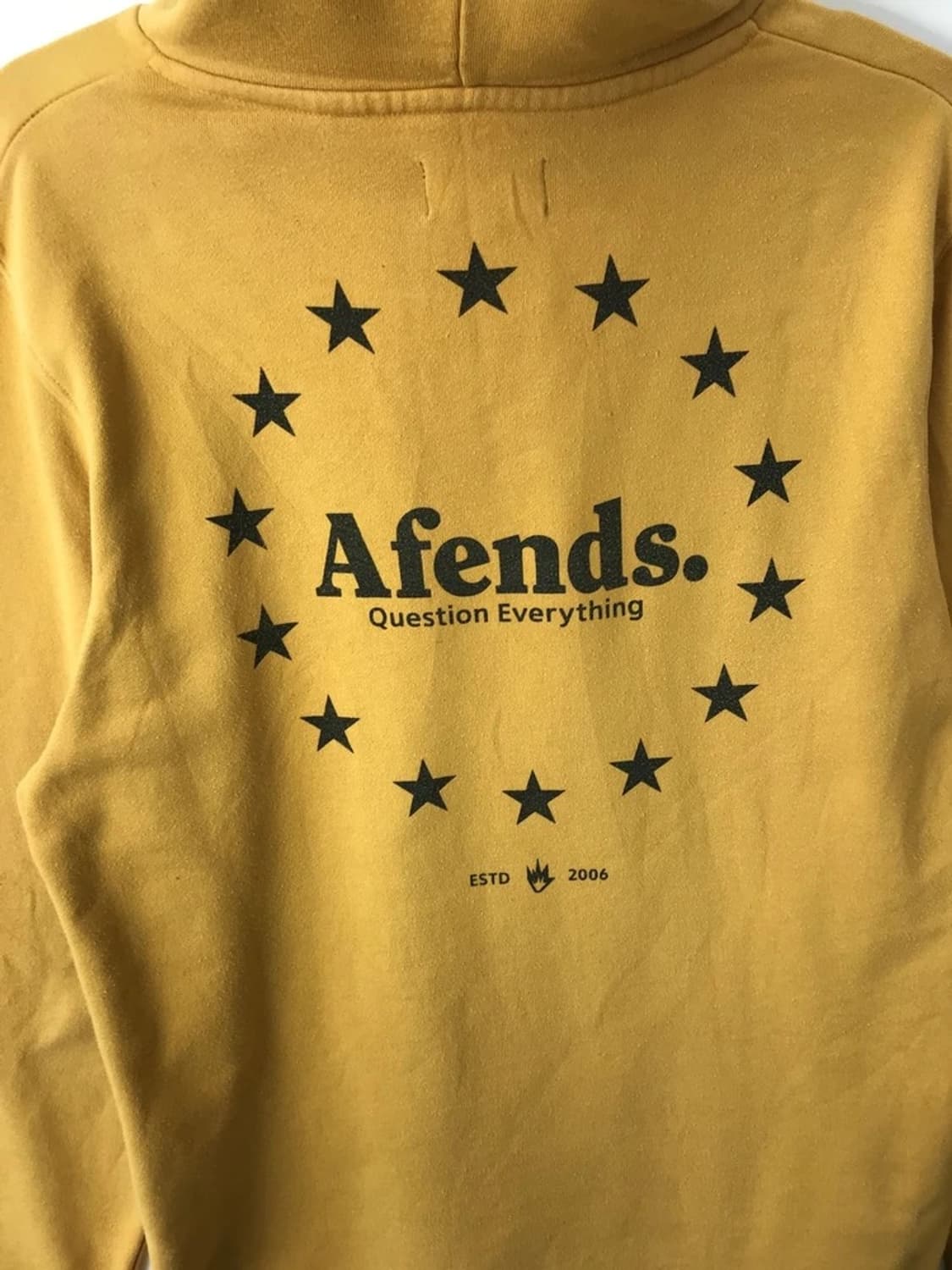 Afends Question Logo Mustard Hoodie 상품이미지6