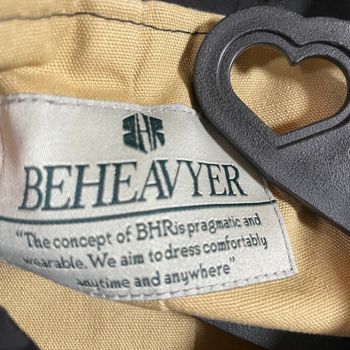 비헤비어 자켓 더블 코트 야상 m 네이비 상품이미지3