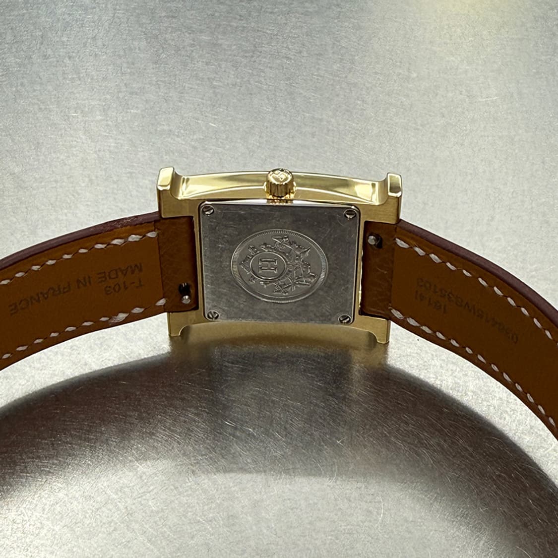 에르메스 클래식 워치 H 아워 금장시계 스몰 상품이미지5