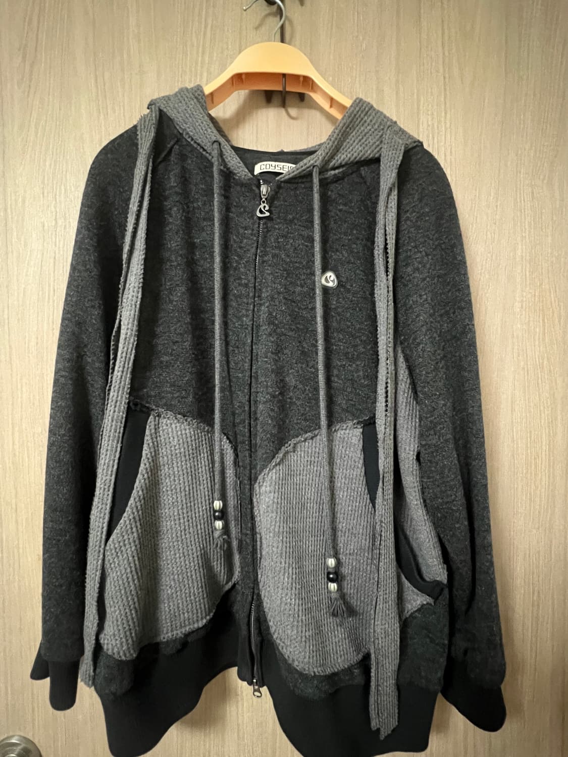 코이세이오 coyseio EARMUFFS HOOD ZIP-UP CHARC 상품이미지2