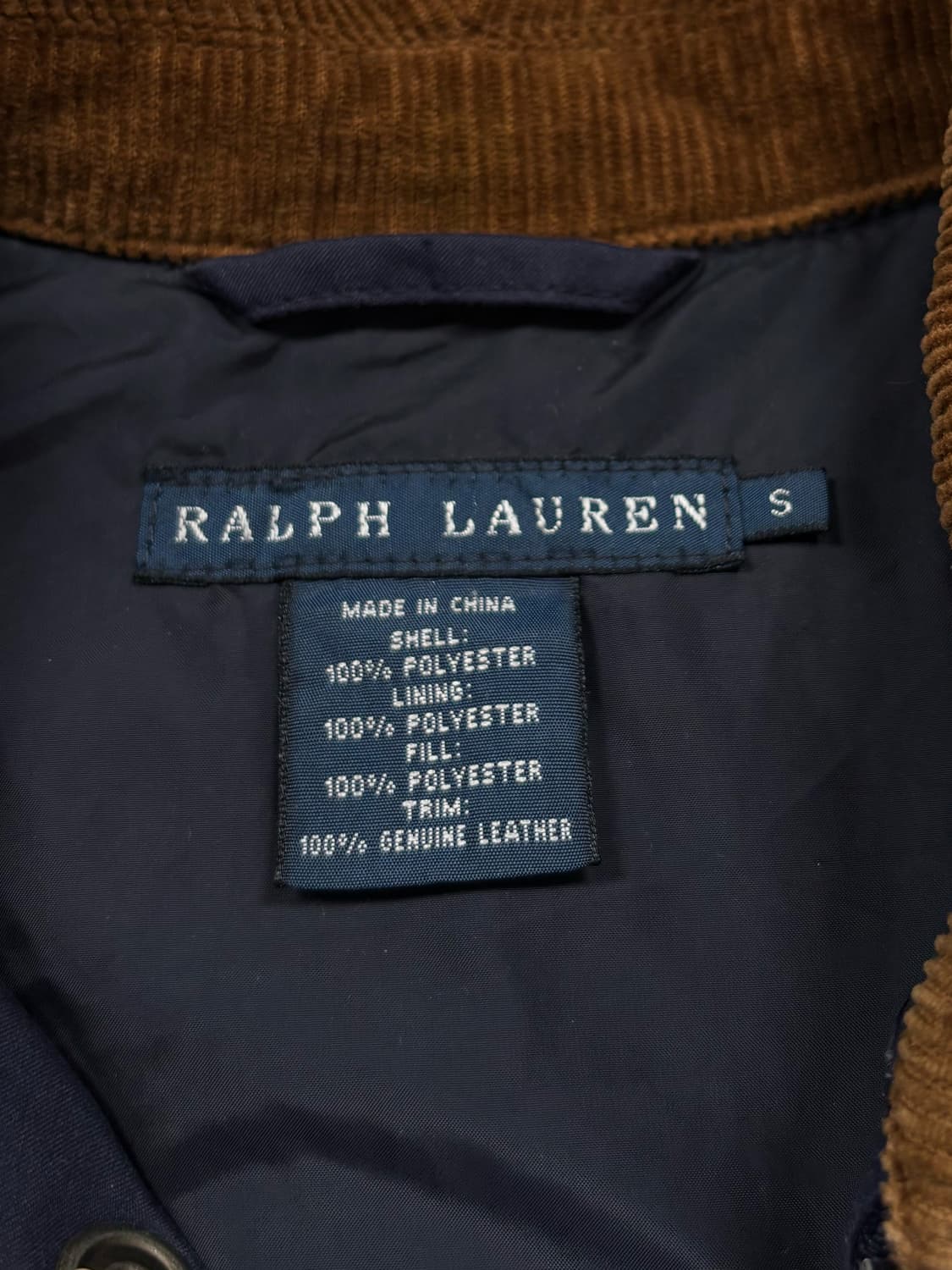 폴로 엘보우 패치 네이비 퀼팅 자켓 상품이미지6