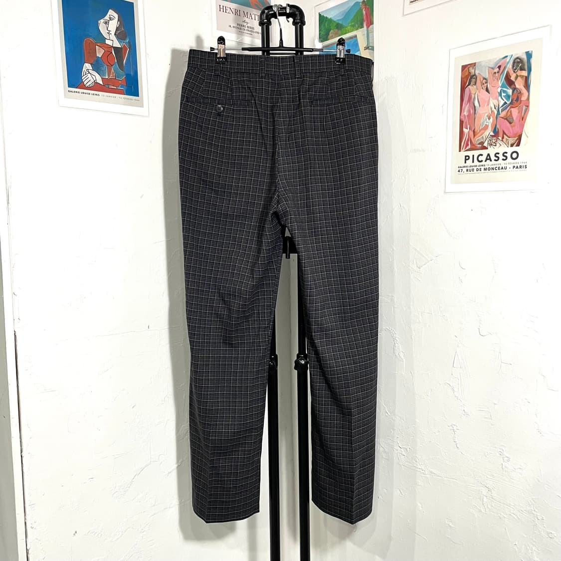 라코스테 체크 슬랙스 상품이미지2