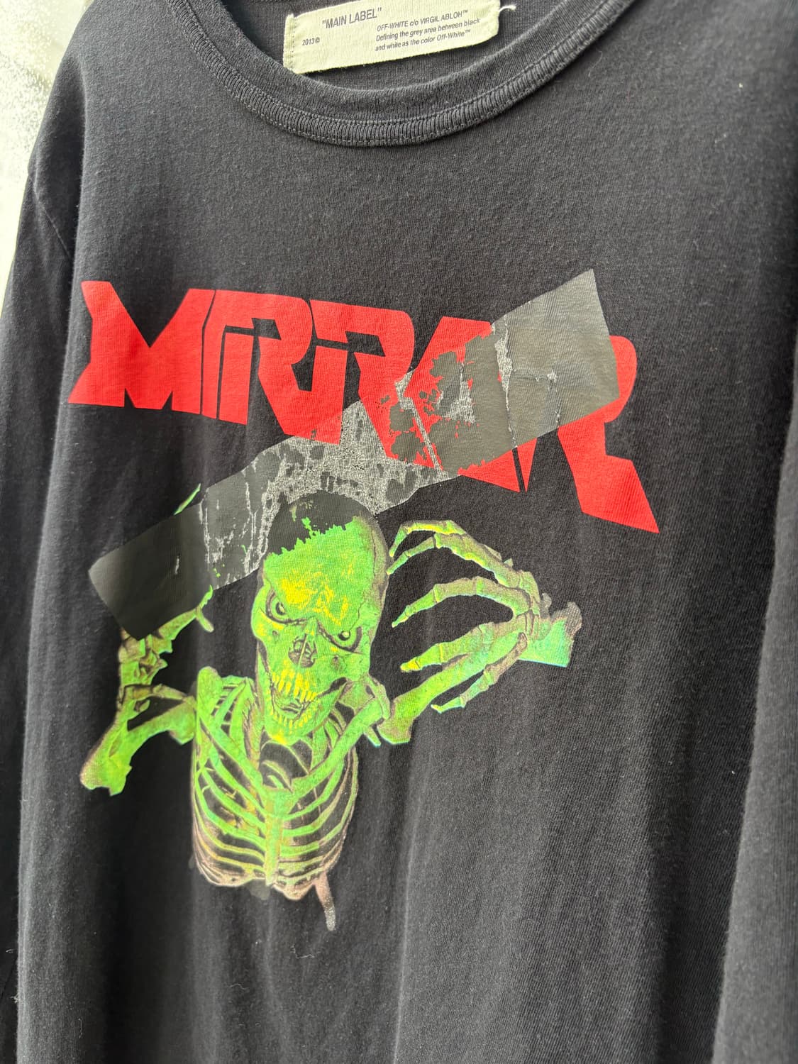 17ss Off White Mirror skull 롱슬리브 상품이미지1