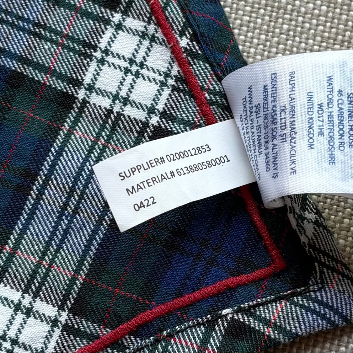 Polo Ralph Lauren 타탄 체크 홀리데이 냅킨 티코스터 상품이미지4