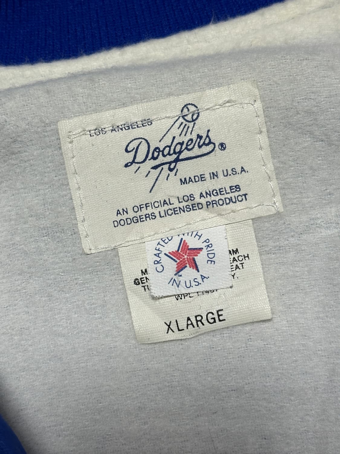 90s LA다저스 오피셜 새틴 트랙자켓 상품이미지6