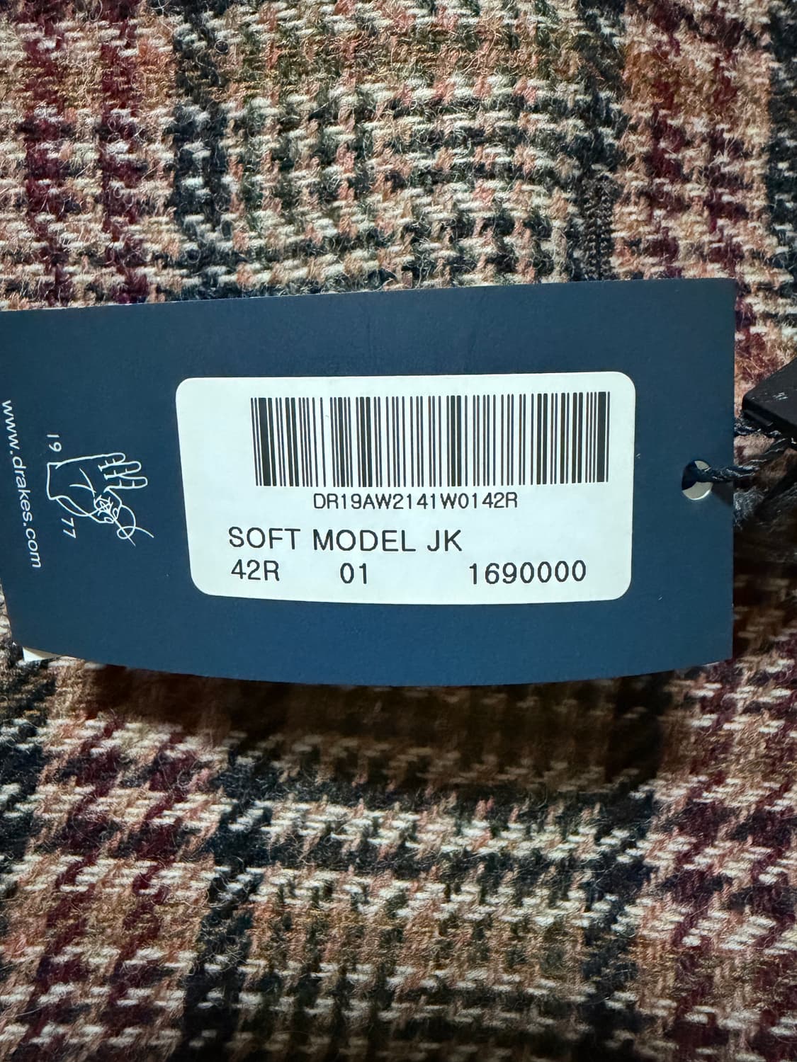 Drake's 드레익스 체크 자켓 42R 105사이즈 상품이미지3