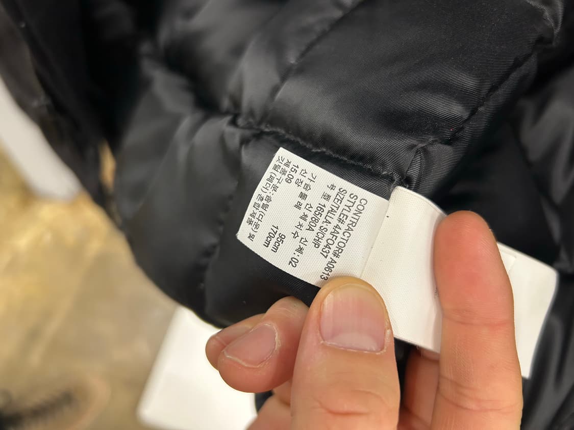 캘빈클라인 진 블랙 후드 패딩 점퍼 상품이미지4